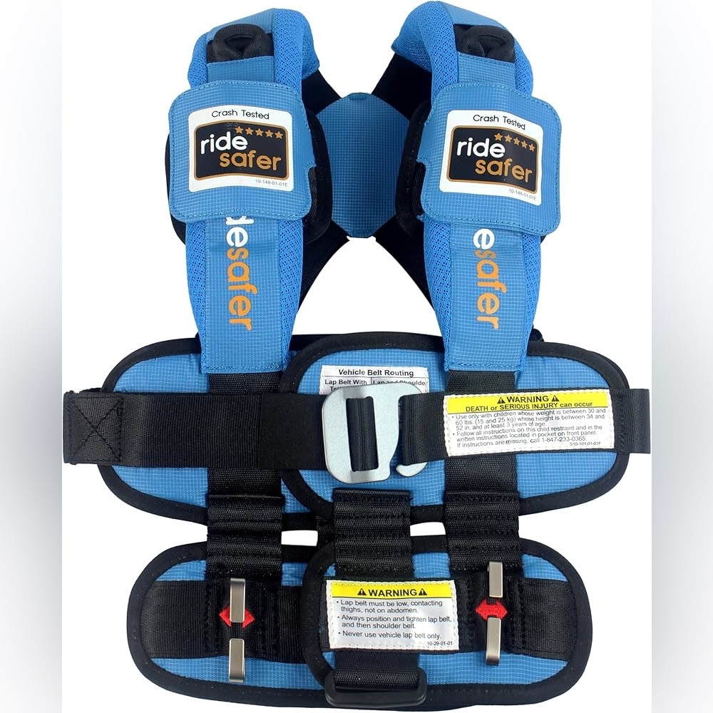 RideSafer Blue Child Car Seat Substitute Safety Vest